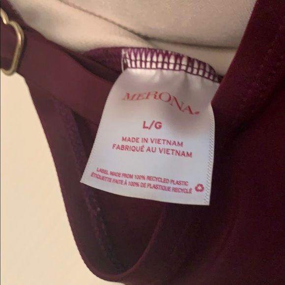 Merona dark plum rouched tankini - Picture 5 of 5